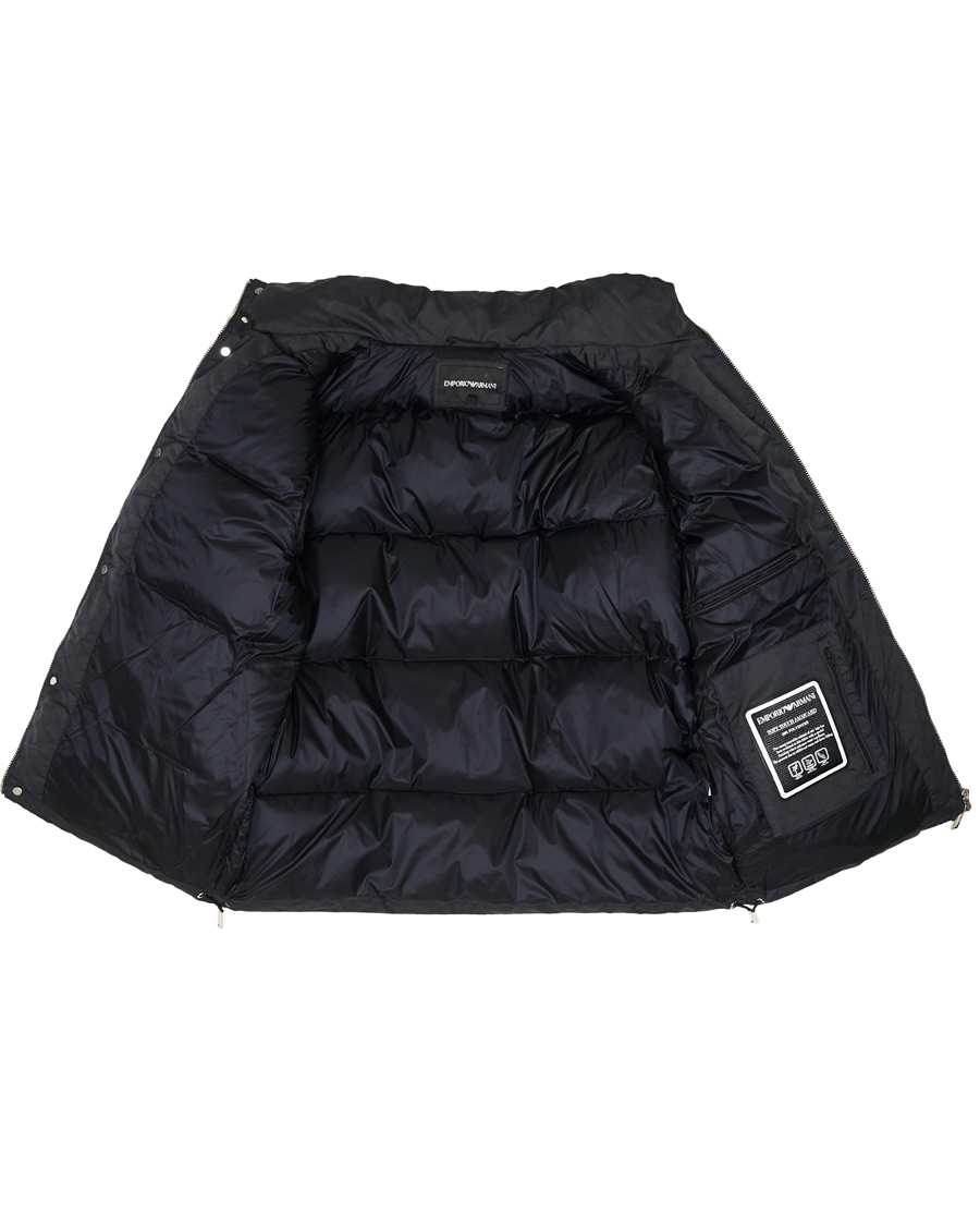 Men | Coats & Jackets | Emporio Armani | Tonal Logo Down Jacket Navy