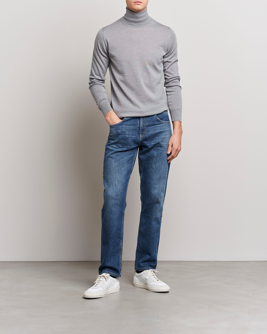 Men | Sweaters & Knitwear | Emporio Armani | Knitted Merio Polo Grey