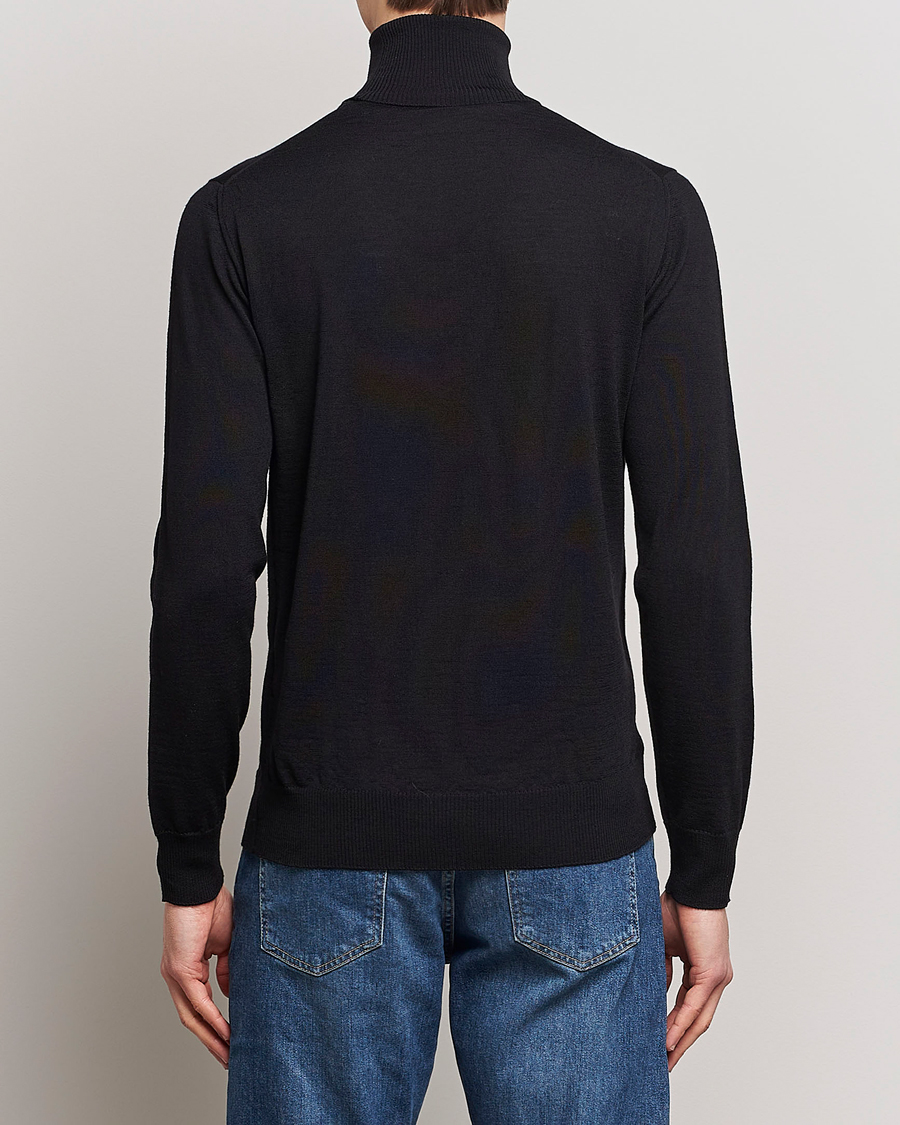 Men | Sweaters & Knitwear | Emporio Armani | Knitted Merio Polo Black