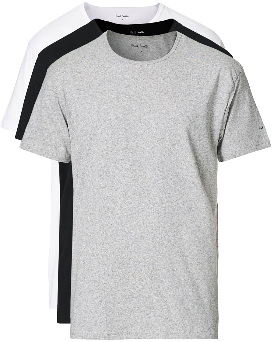 Men | Loungewear | Paul Smith | 3-pack T-shirt White/Black/Grey