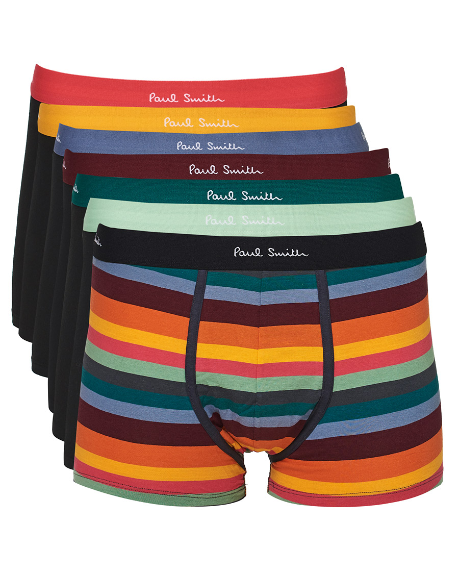 Men | Underwear & Socks | Paul Smith | Artist 7-Pack Trunk Black