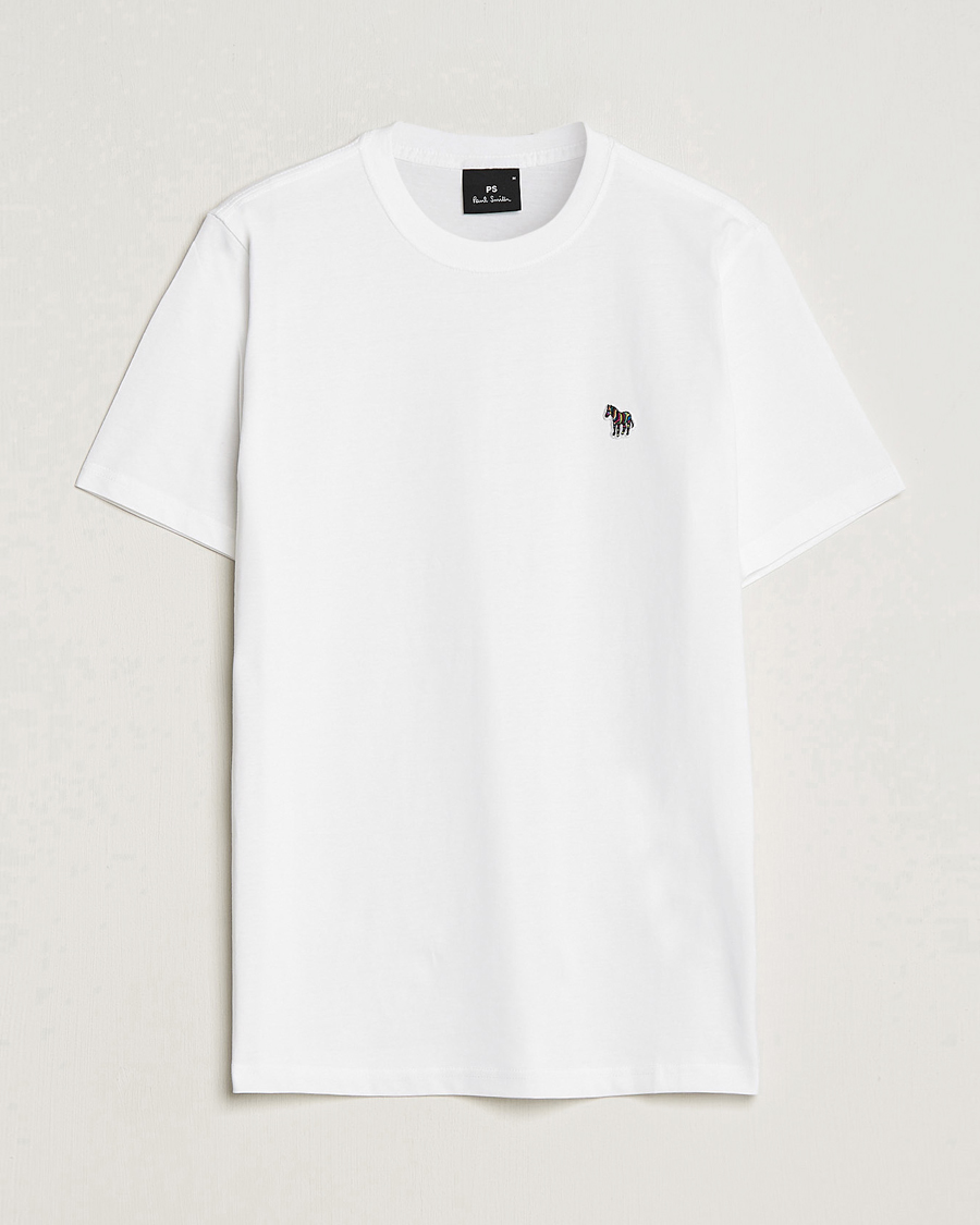 Men | T-Shirts | PS Paul Smith | Organic Cotton Zebra T-Shirt White