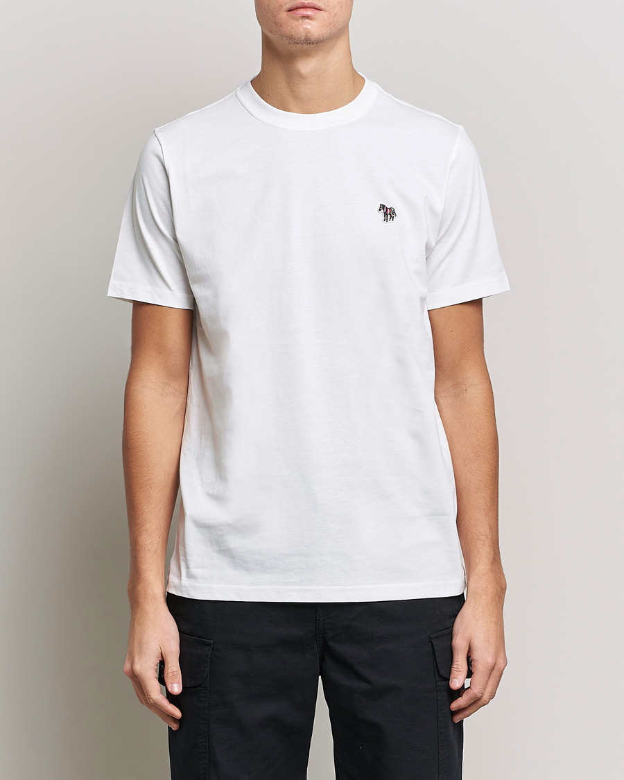 Men | T-Shirts | PS Paul Smith | Organic Cotton Zebra T-Shirt White