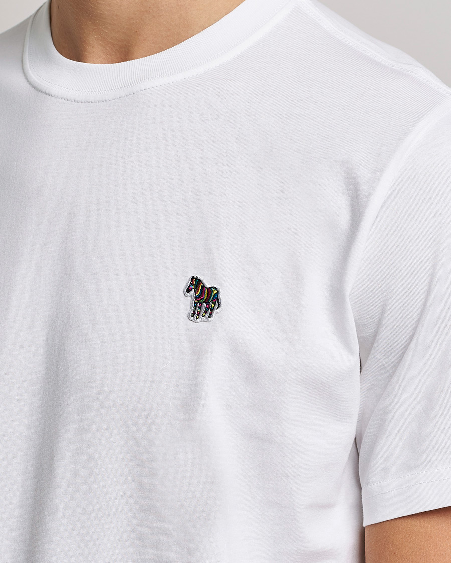 Men | T-Shirts | PS Paul Smith | Organic Cotton Zebra T-Shirt White