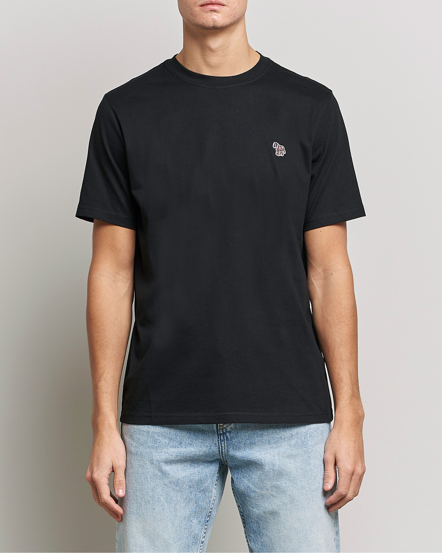 Men | T-Shirts | PS Paul Smith | Regular Fit Zebra T-Shirt Black