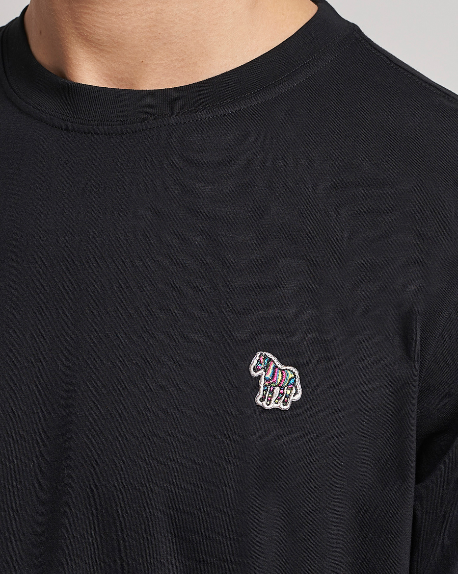 Men | T-Shirts | PS Paul Smith | Regular Fit Zebra T-Shirt Black
