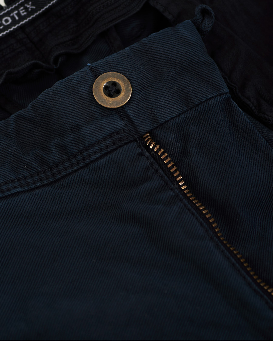 Men | Trousers | Incotex | Slim Fit Garment Dyed Washed Slacks Navy