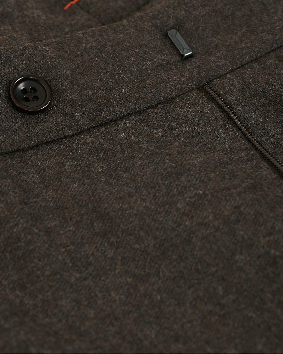 Men | Trousers | Morris | Rodney Flannel Trousers Brown