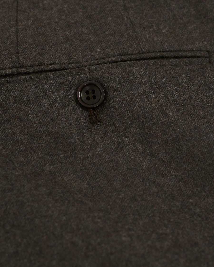 Men | Trousers | Morris | Rodney Flannel Trousers Brown