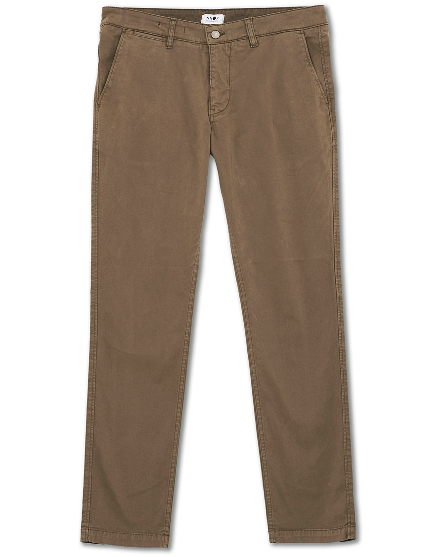 Men | Trousers | NN07 | Marco Slim Fit Stretch Chinos Khaki Grey