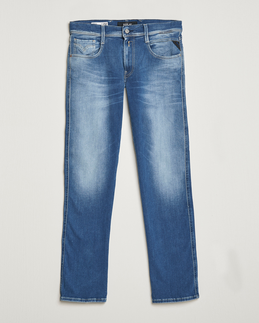 Replay Anbass Hyperflex Re-used Jeans heren,007, donkerblauw,34W / 36L Replay Anbass Hyperflex Re-used Jeans heren,007, donkerblauw,34W / 36L
