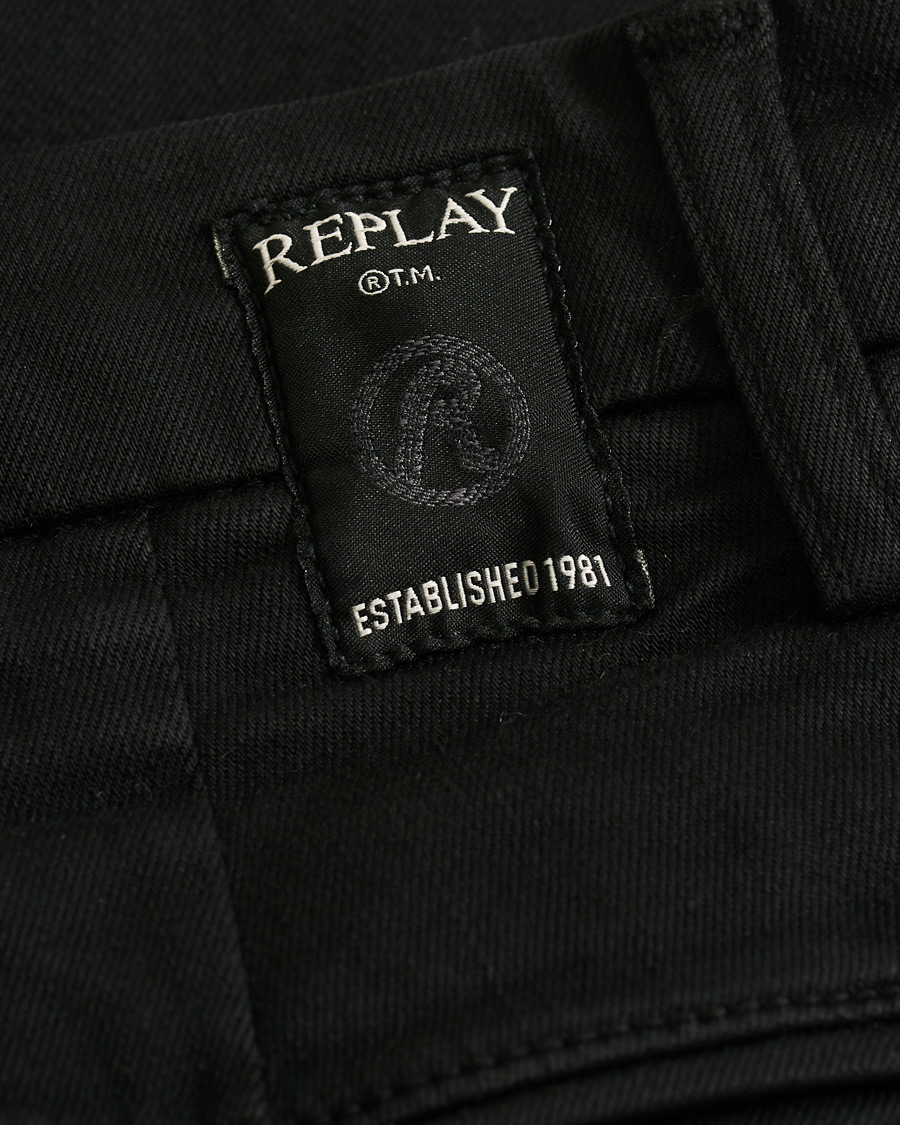 Men | Trousers | Replay | Benni Hyperflex X-Lite Chinos Black