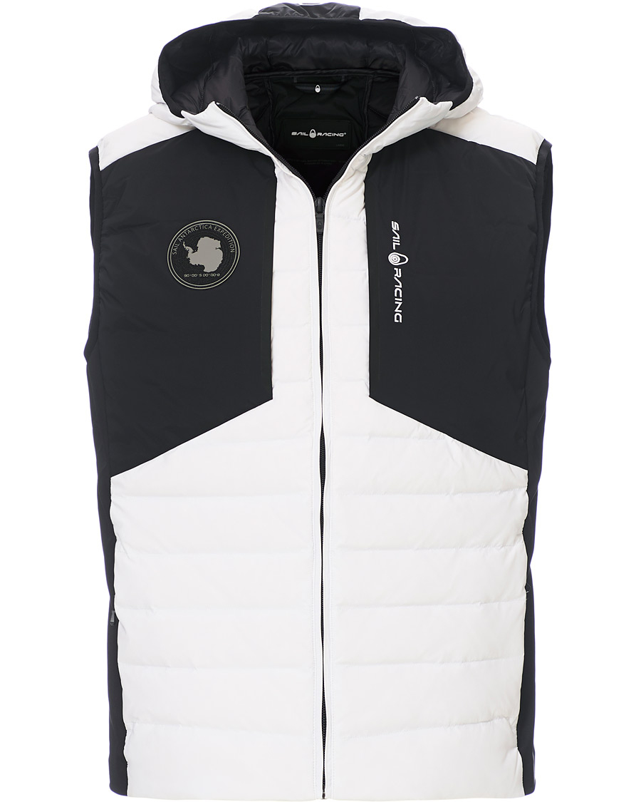 Men | Coats & Jackets | Sail Racing | Antartica Hybrid Hooded Vest White