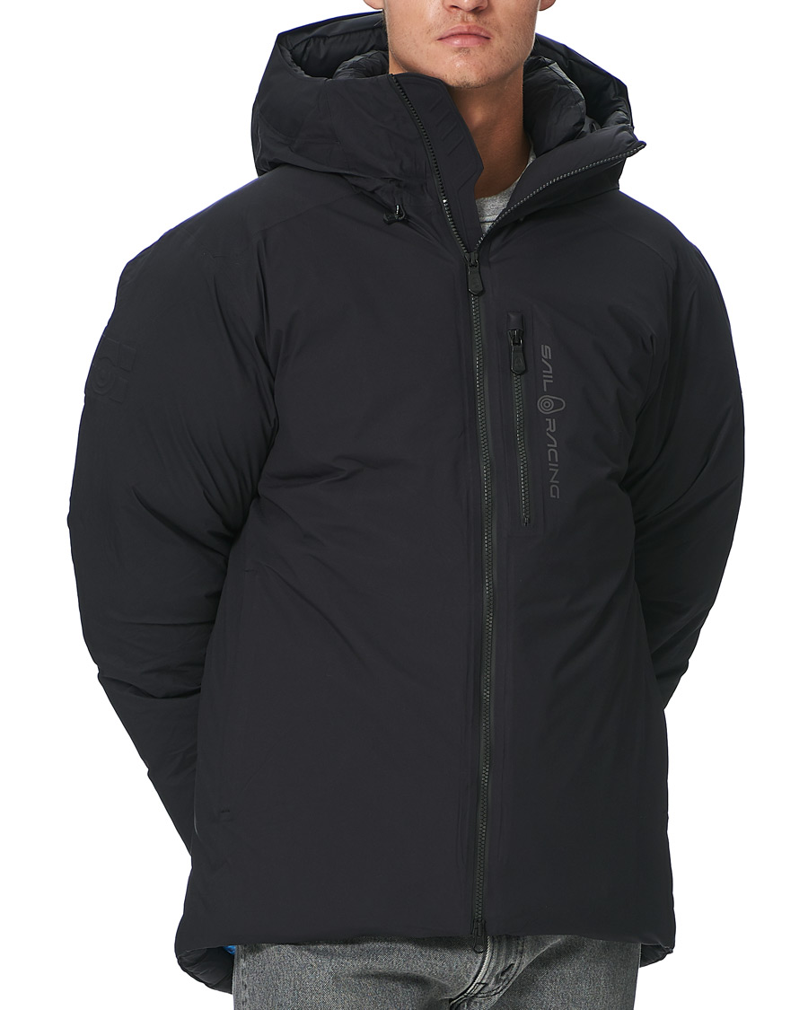 Men | Coats & Jackets | Sail Racing | Black Ice Gore-Tex Down Hooded Jacket Carbon