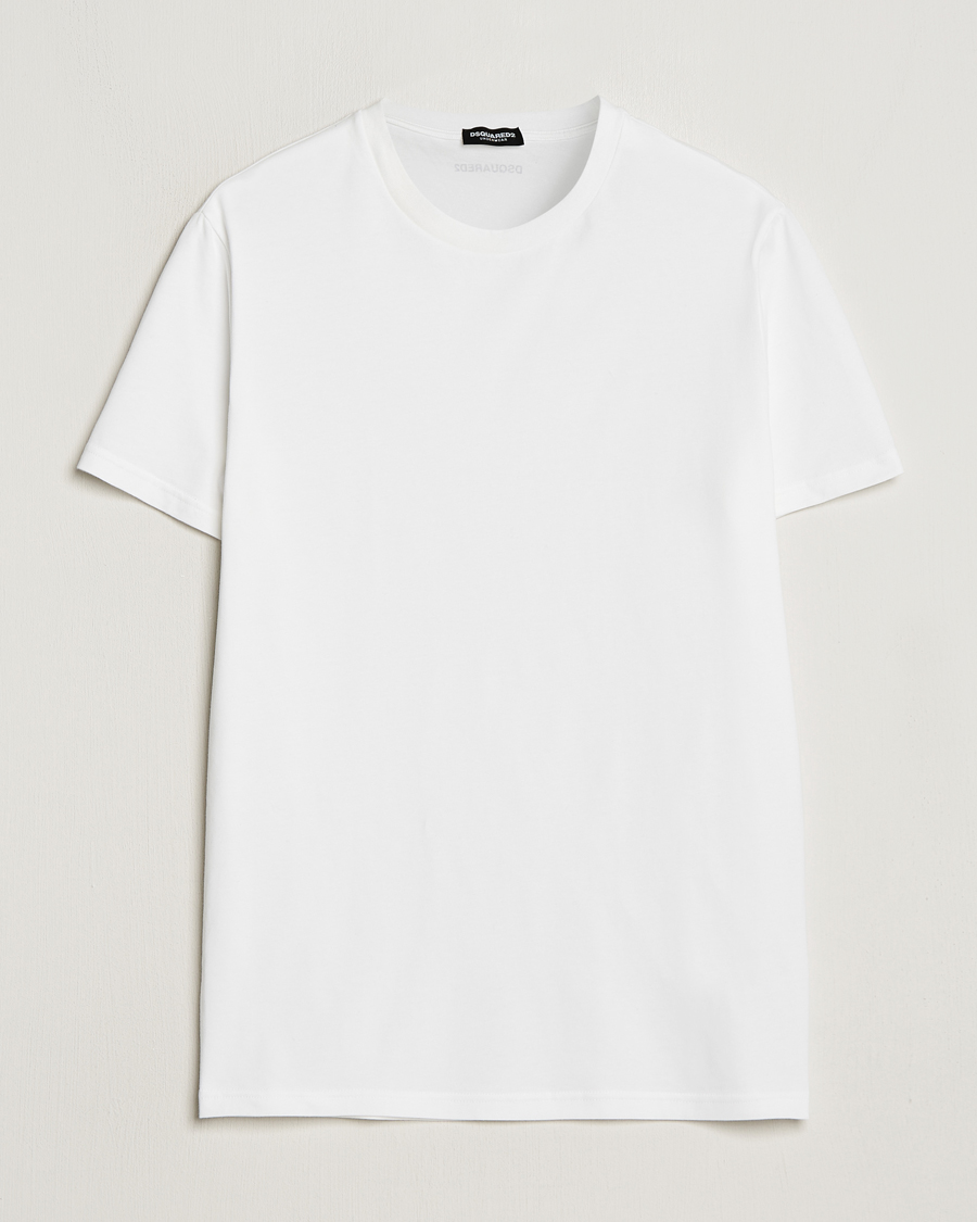 Men |  | Dsquared2 | 2-Pack Cotton Stretch Crew Neck Tee White