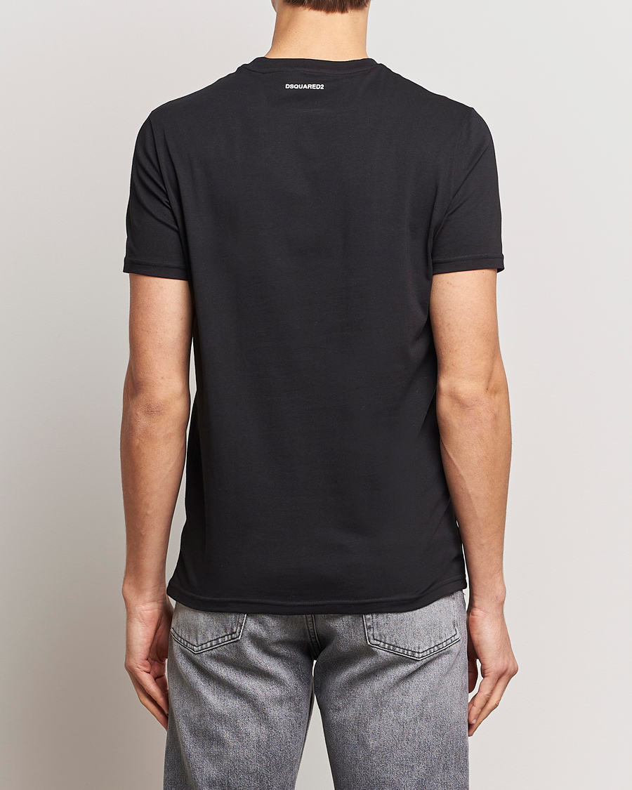 Men | T-Shirts | Dsquared2 | 2-Pack Cotton Stretch Crew Neck Tee Black