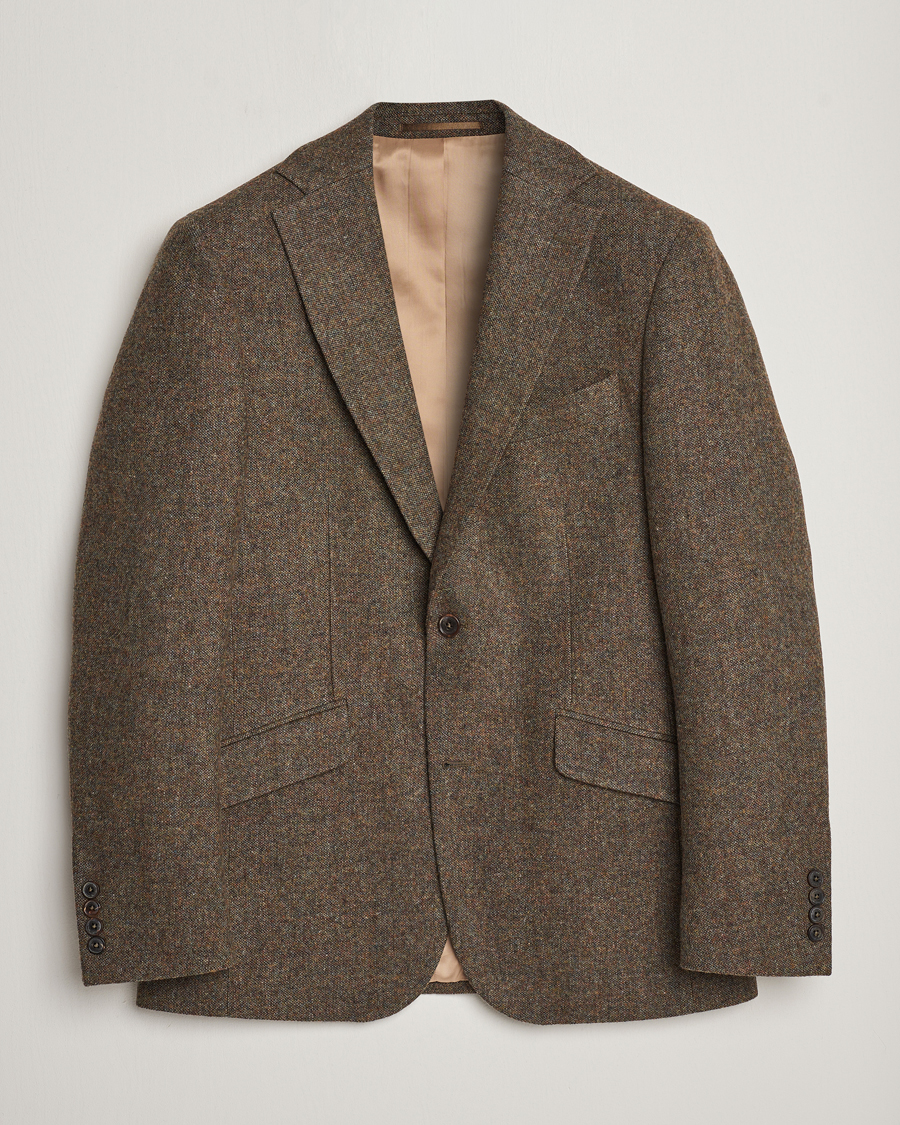 Men | Tweed Blazers | Walker Slater | Edward Wool Donegal Blazer Moss Green