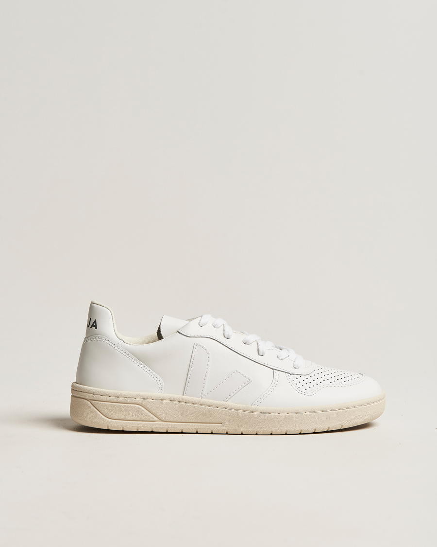 Men | Veja V-10 Leather Sneaker Extra White | Veja | V-10 Leather Sneaker Extra White