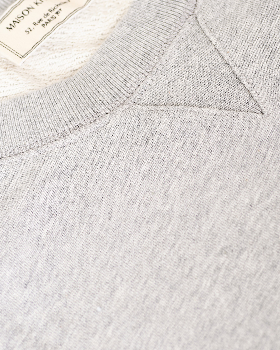 Men | Sweaters & Knitwear | Maison Kitsuné | Parisien Sweatshirt Grey Melange