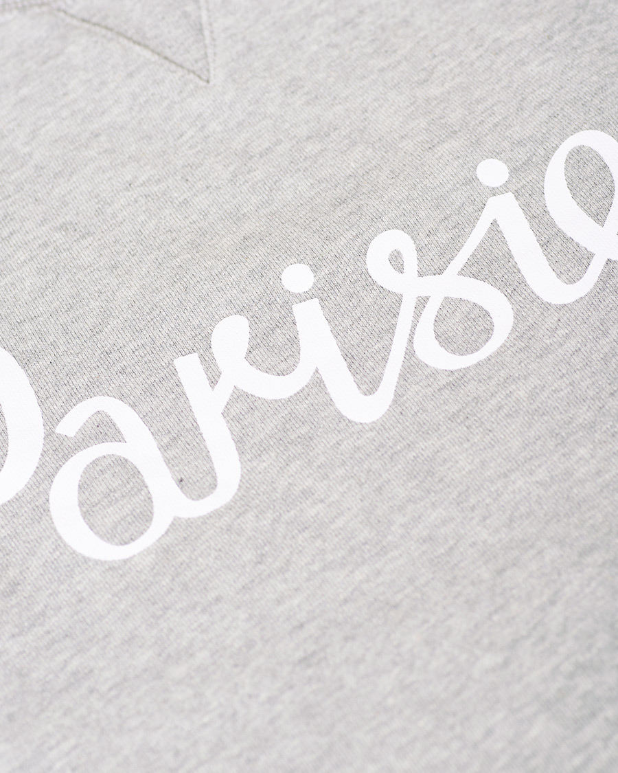Men | Sweaters & Knitwear | Maison Kitsuné | Parisien Sweatshirt Grey Melange