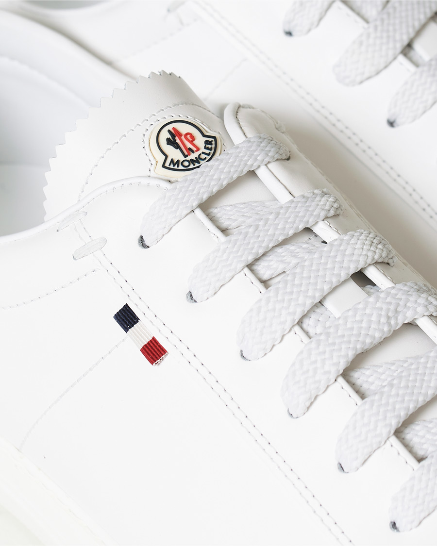 Men | Moncler New Monaco Sneaker White Calf | Moncler | New Monaco Sneaker White Calf