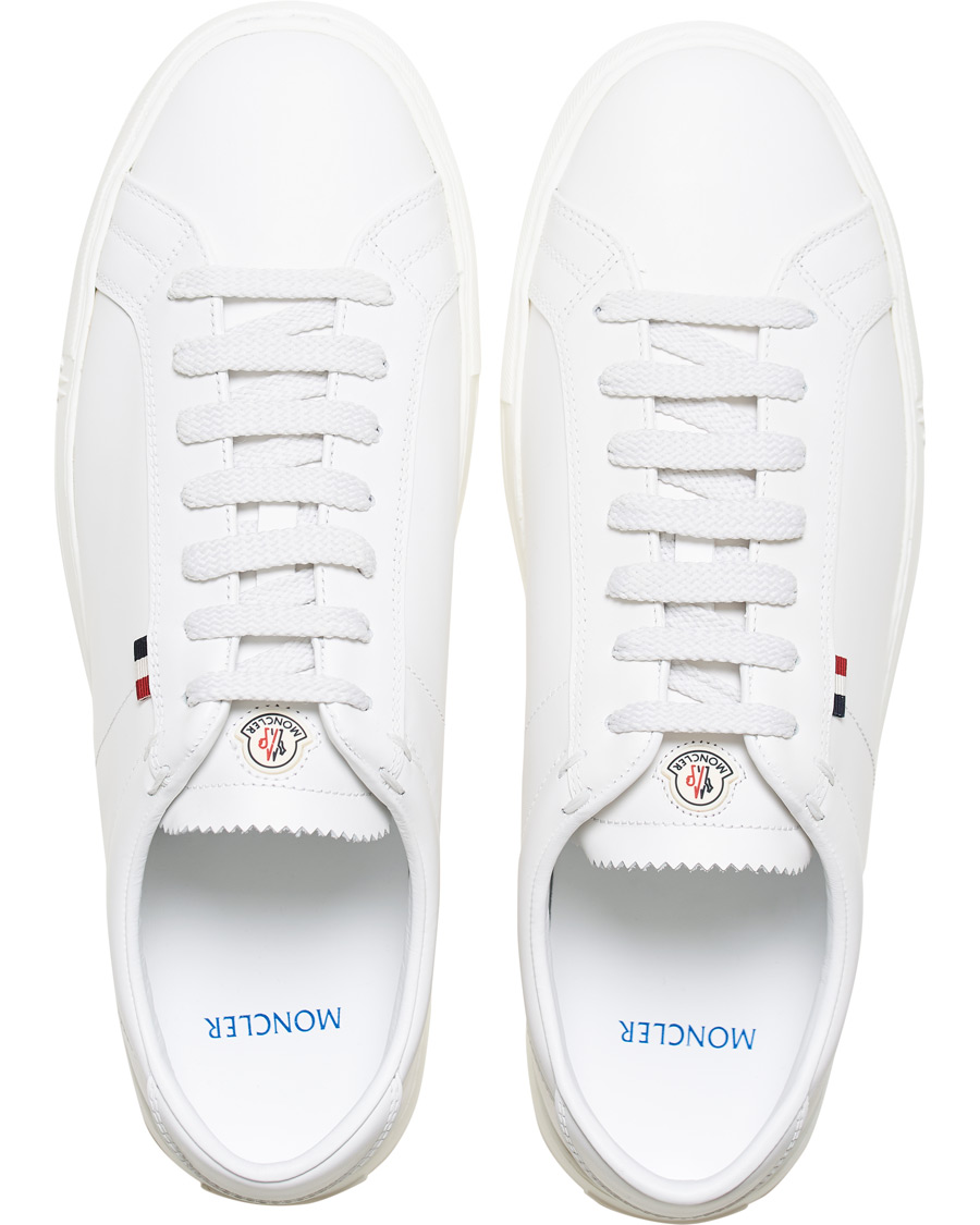 Men | Moncler New Monaco Sneaker White Calf | Moncler | New Monaco Sneaker White Calf