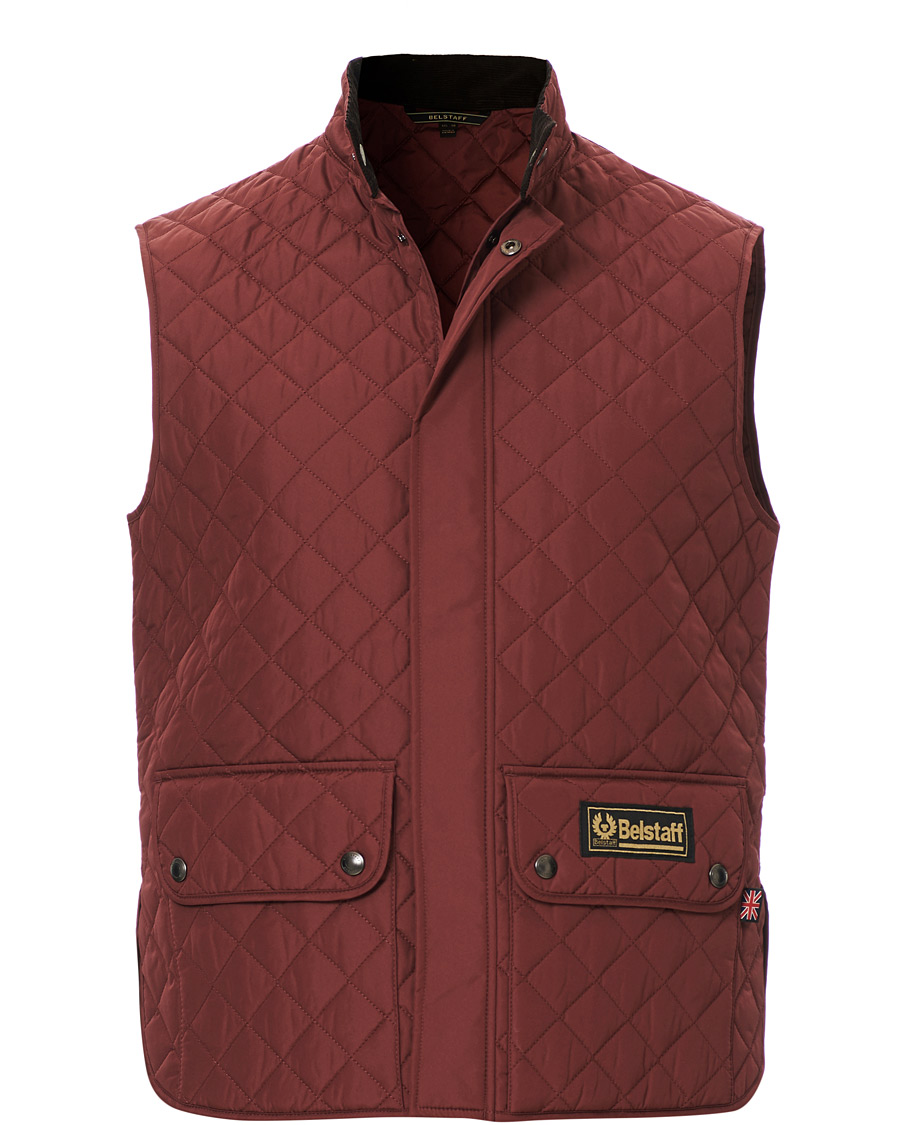 Men | Coats & Jackets | Belstaff | Waistcoat Quilted Burnished Red