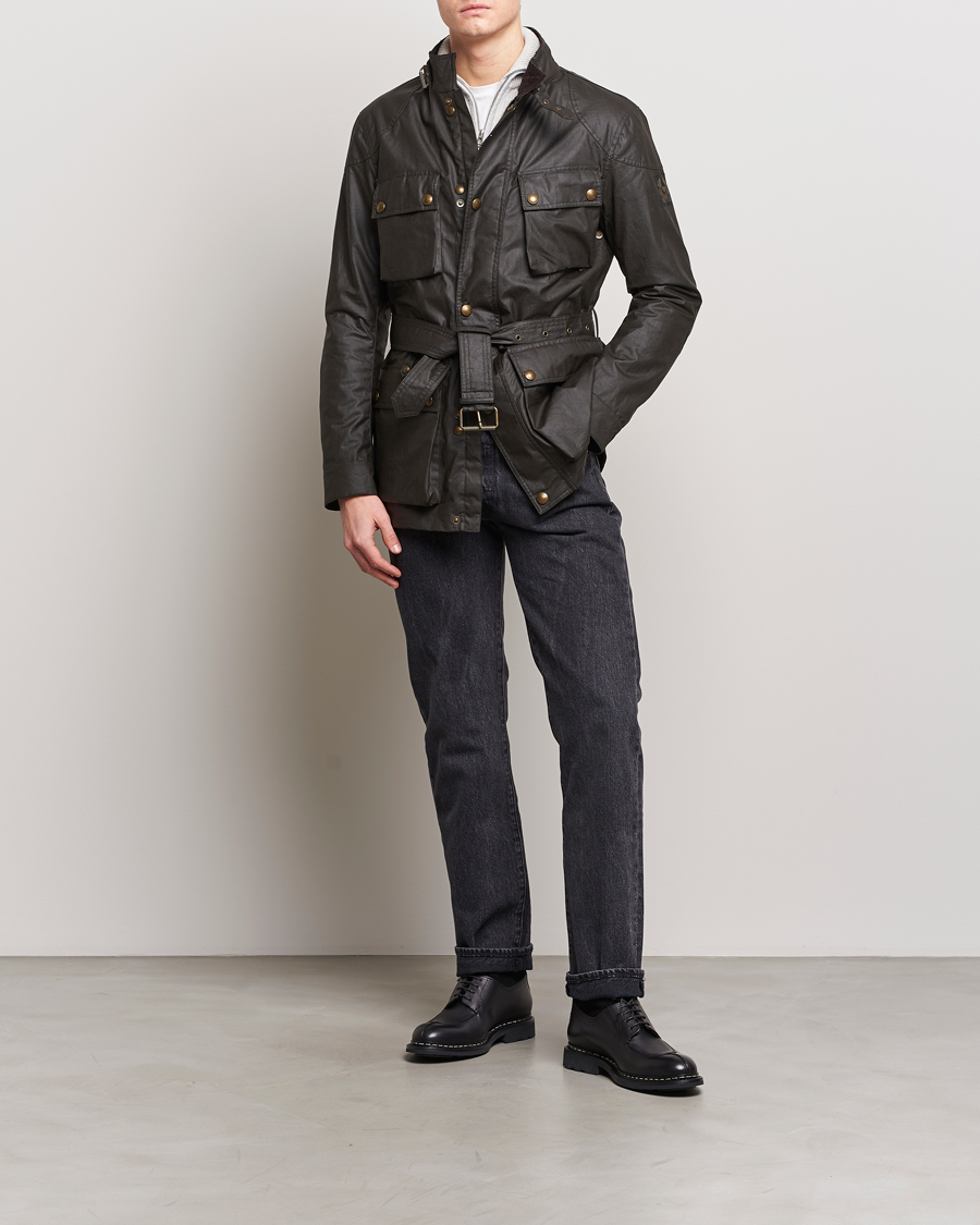 Men | Coats & Jackets | Belstaff | Trialmaster Waxed Jacket Faded Olive