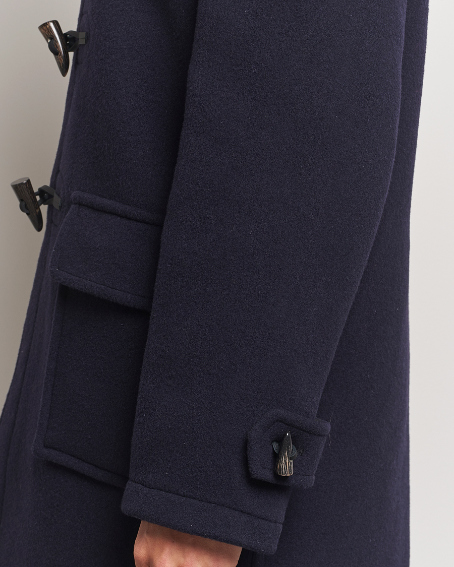 Men | Coats & Jackets | Gloverall | Morris Duffle Coat Navy/Dress Gordon