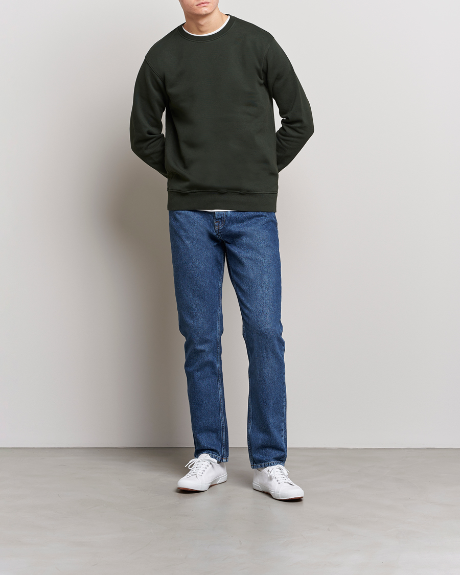 Flytte komme ud for sejle Colorful Standard Classic Organic Crew Neck Sweat Hunter Green at CareOfCar