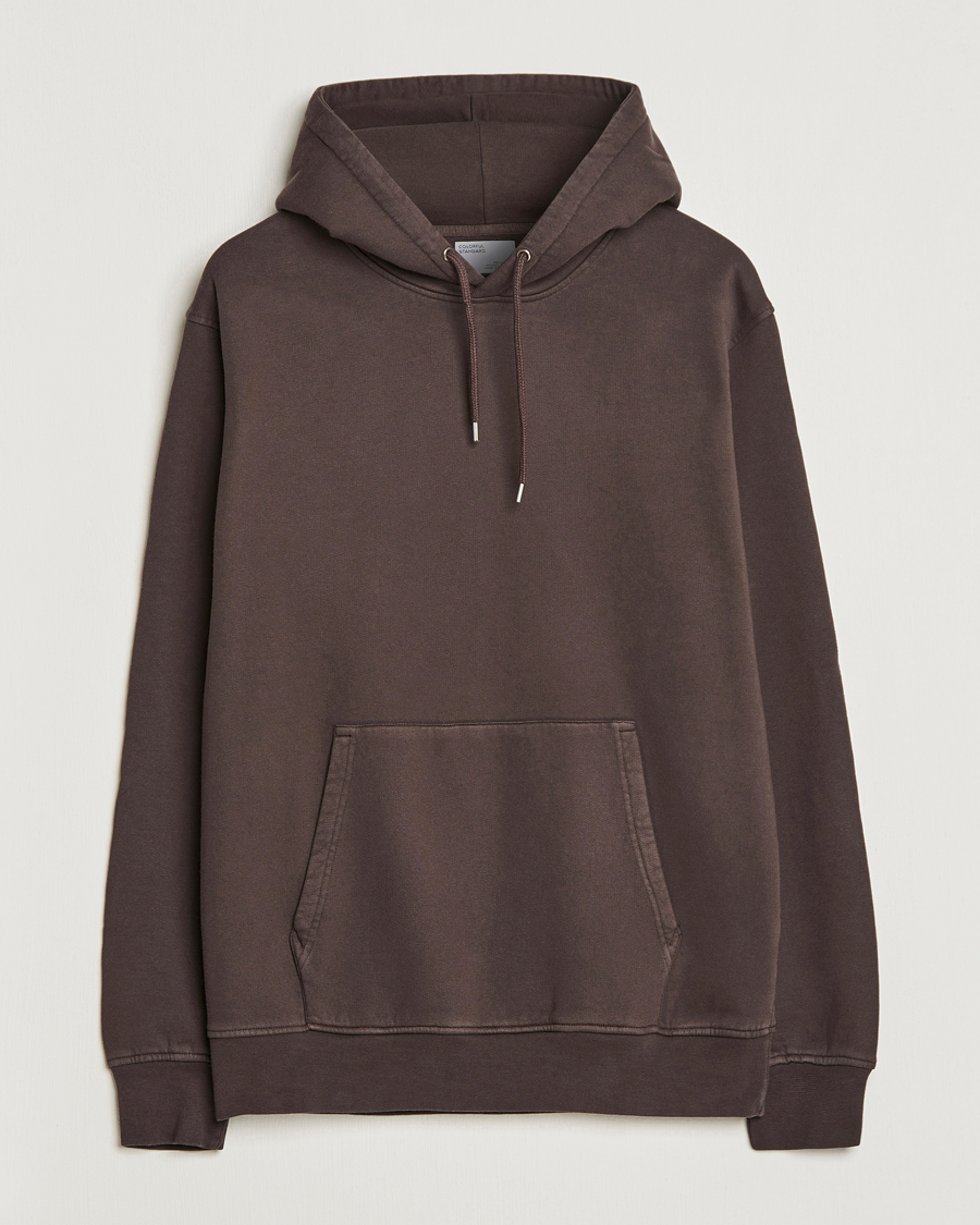 Men | Sweaters & Knitwear | Colorful Standard | Classic Organic Hood Coffee Brown