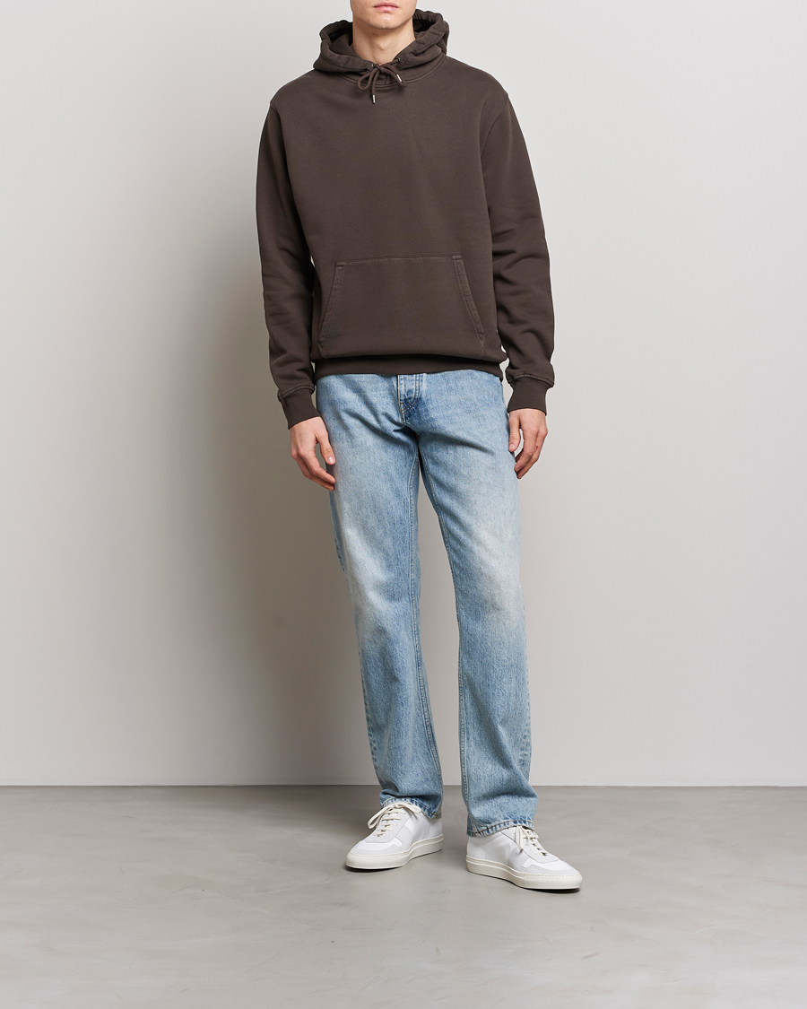 Men | Sweaters & Knitwear | Colorful Standard | Classic Organic Hood Coffee Brown