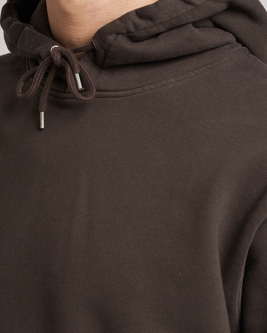 Men | Sweaters & Knitwear | Colorful Standard | Classic Organic Hood Coffee Brown