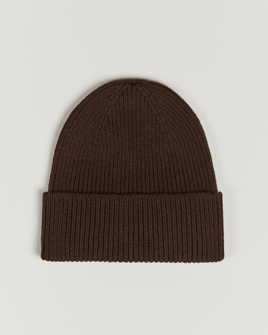 Men | Beanies | Colorful Standard | Merino Wool Beanie Coffee Brown