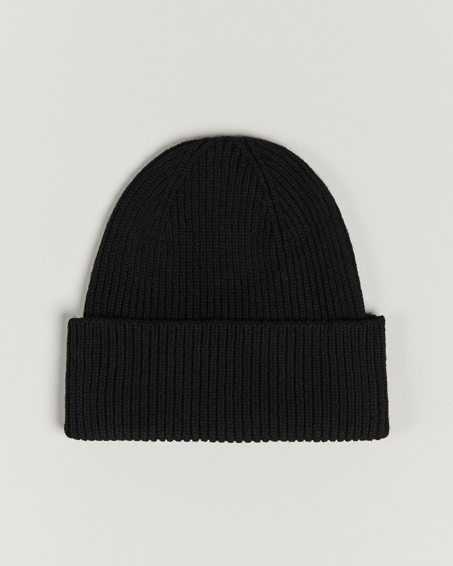 Men | Beanies | Colorful Standard | Merino Wool Beanie Deep Black