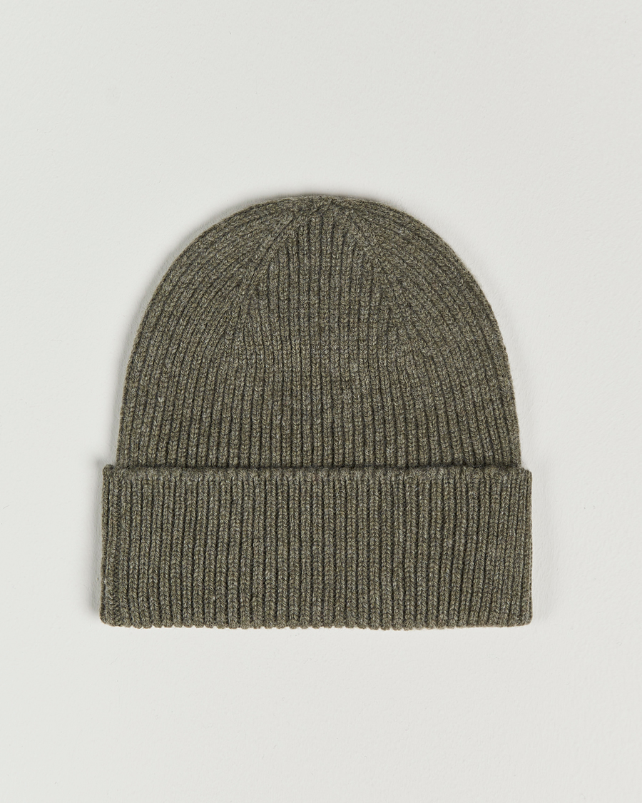Men | Beanies | Colorful Standard | Merino Wool Beanie Dusty Olive