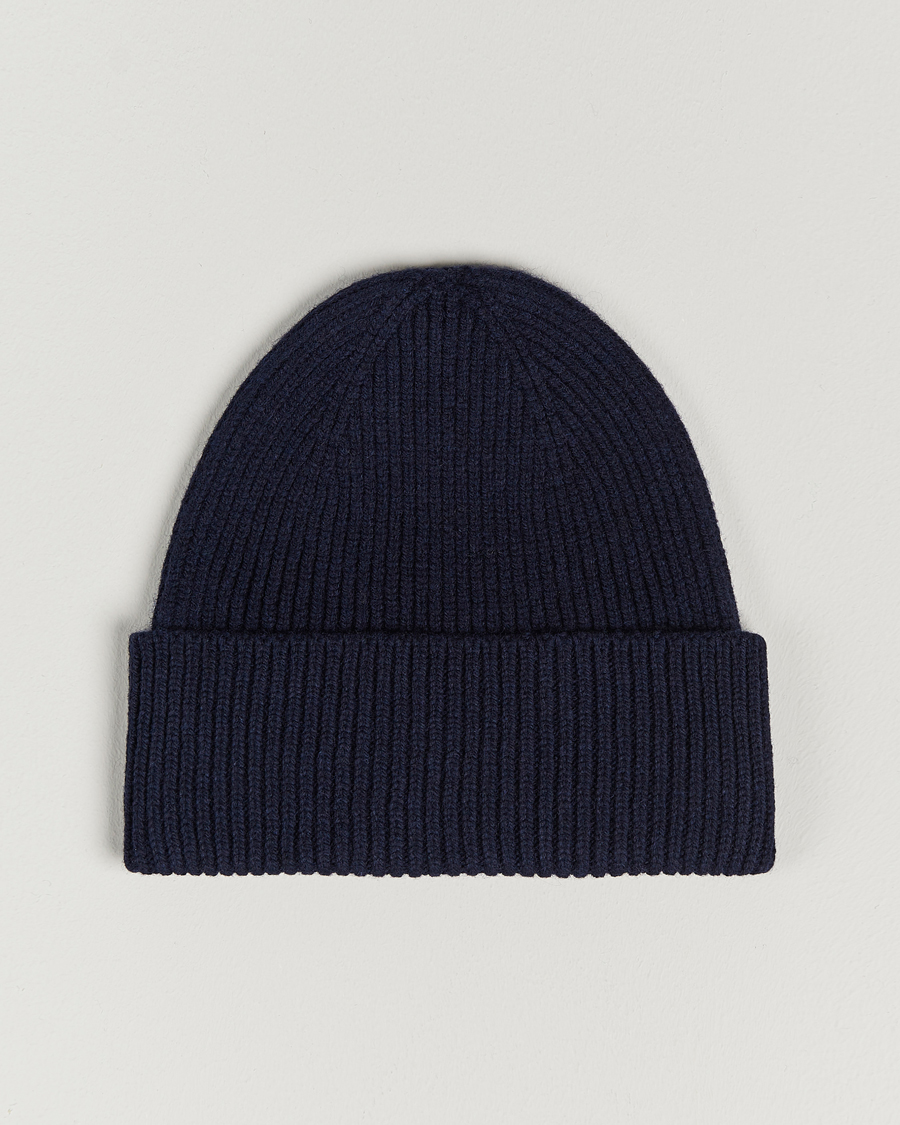 Men | Beanies | Colorful Standard | Merino Wool Beanie Navy Blue
