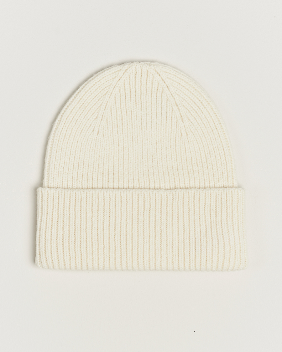 BEANIE HAT IN WHITE WOOL 108748