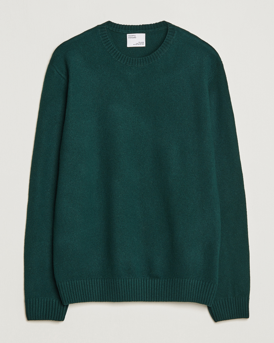 Men | Soon in stock | Colorful Standard | Classic Merino Wool Crew Neck Emerald Green