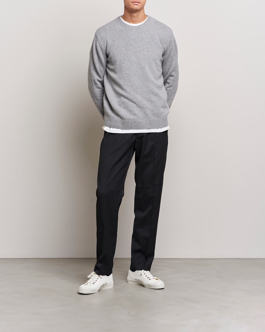 Men | Sweaters & Knitwear | Colorful Standard | Classic Merino Wool Crew Neck Heather Grey