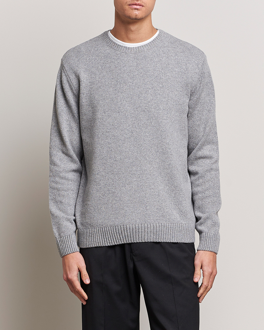 Men | Sweaters & Knitwear | Colorful Standard | Classic Merino Wool Crew Neck Heather Grey