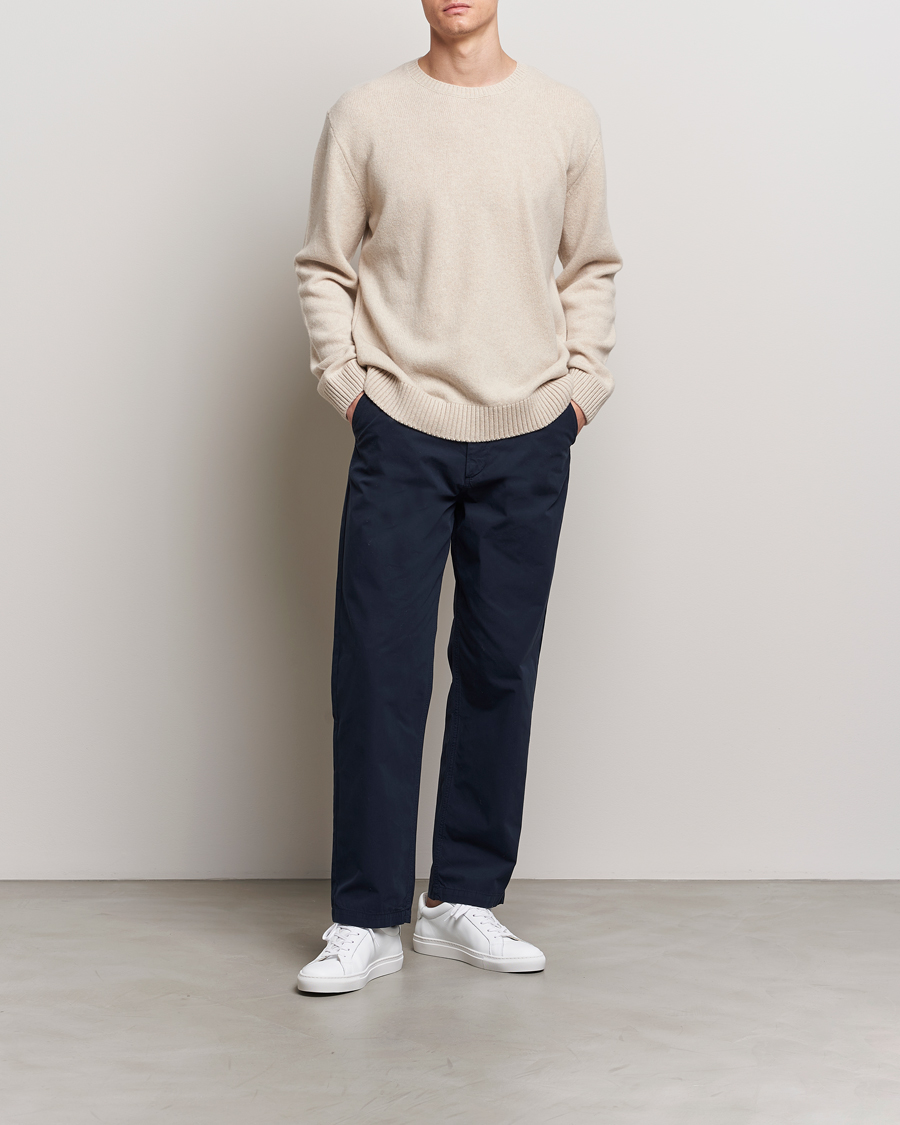 Men | Sweaters & Knitwear | Colorful Standard | Classic Merino Wool Crew Neck Ivory White