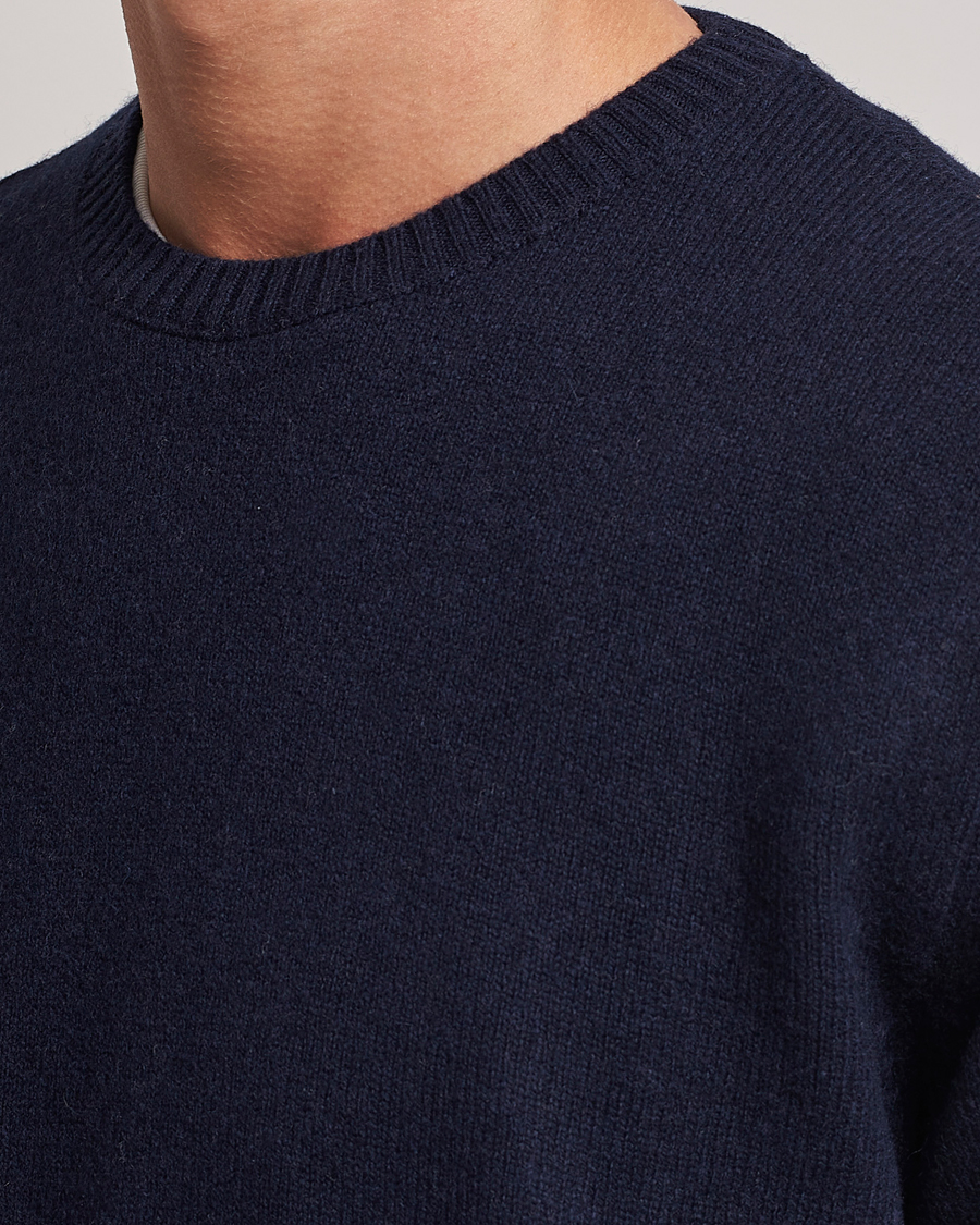Men | Sweaters & Knitwear | Colorful Standard | Classic Merino Wool Crew Neck Navy Blue