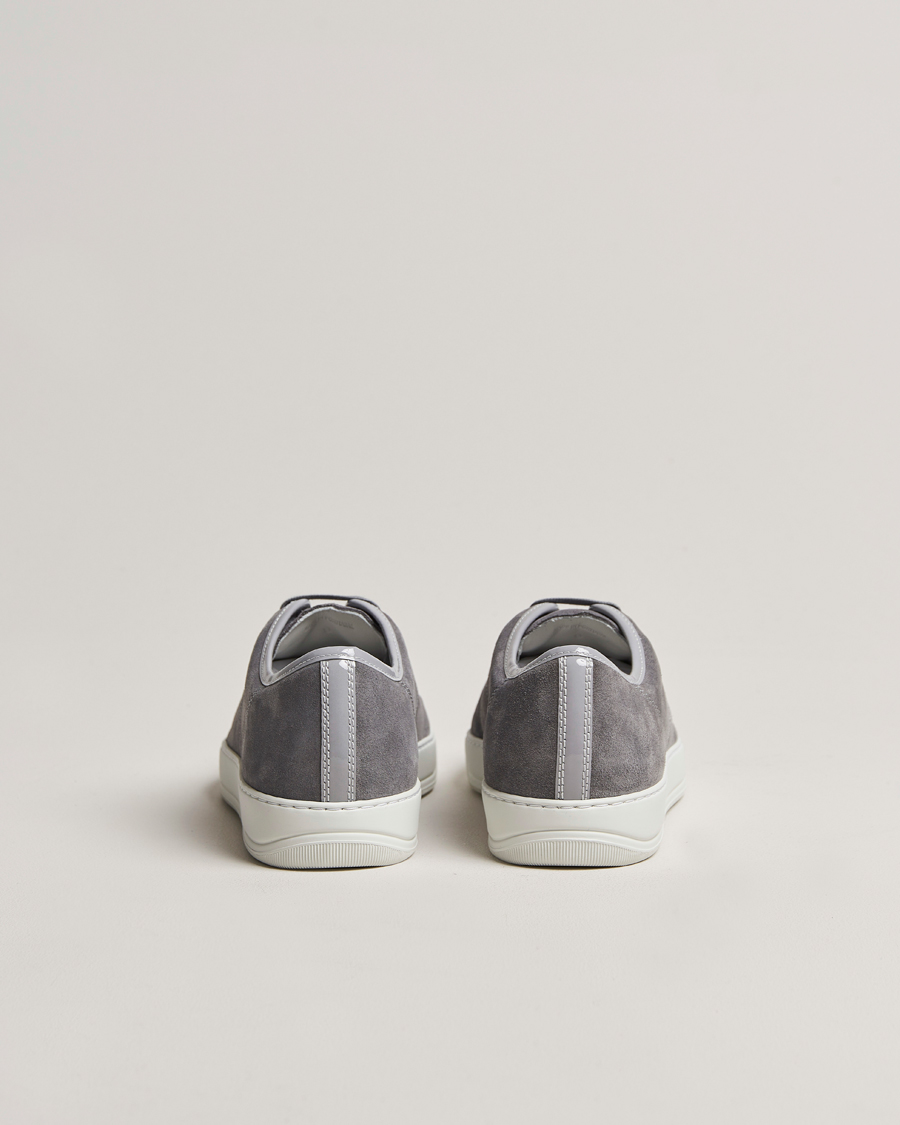 Men |  | Lanvin | Patent Cap Toe Sneaker Light Grey