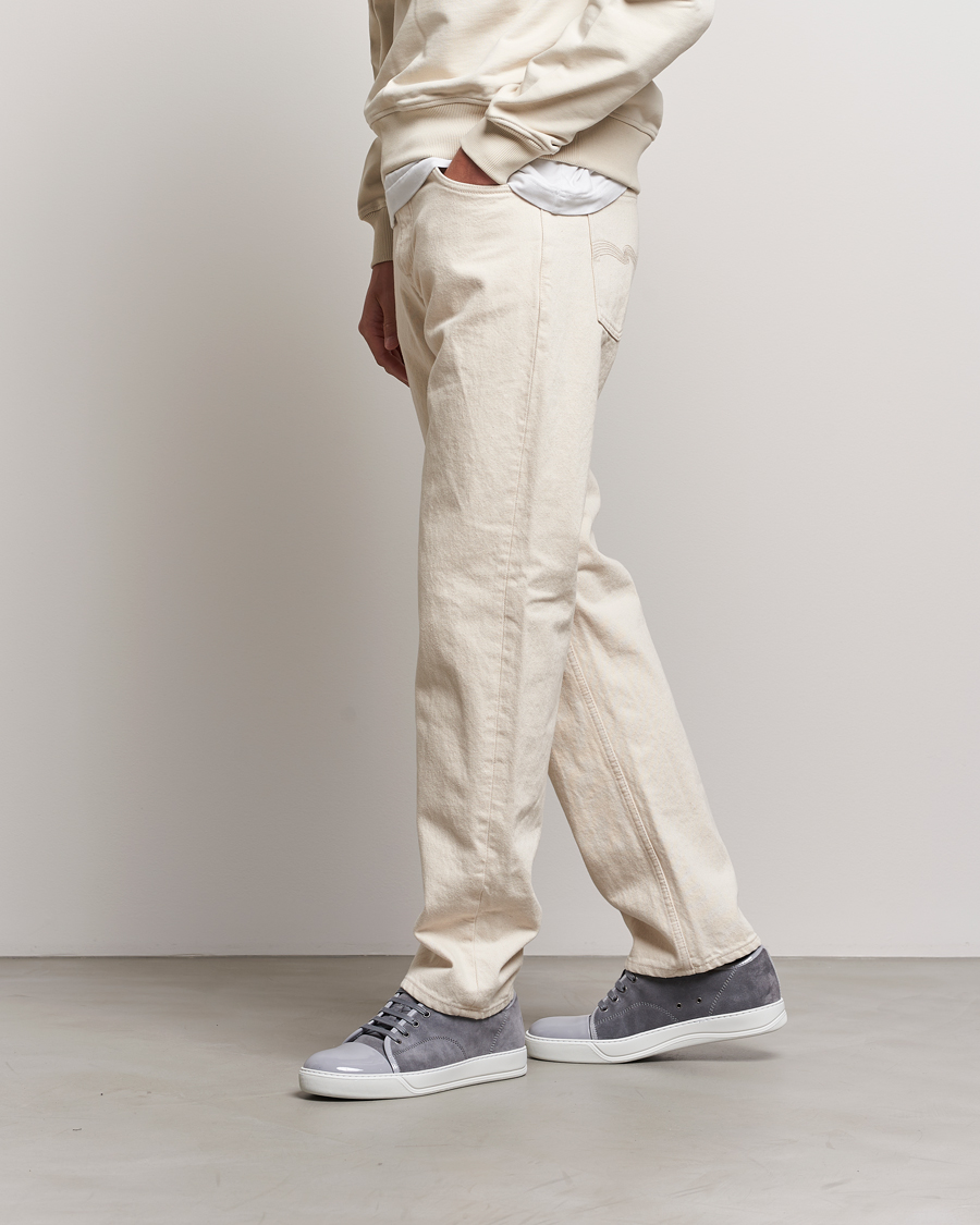 Men | Lanvin DBB1 Patent Cap Toe Sneaker Light Grey | Lanvin | DBB1 Patent Cap Toe Sneaker Light Grey
