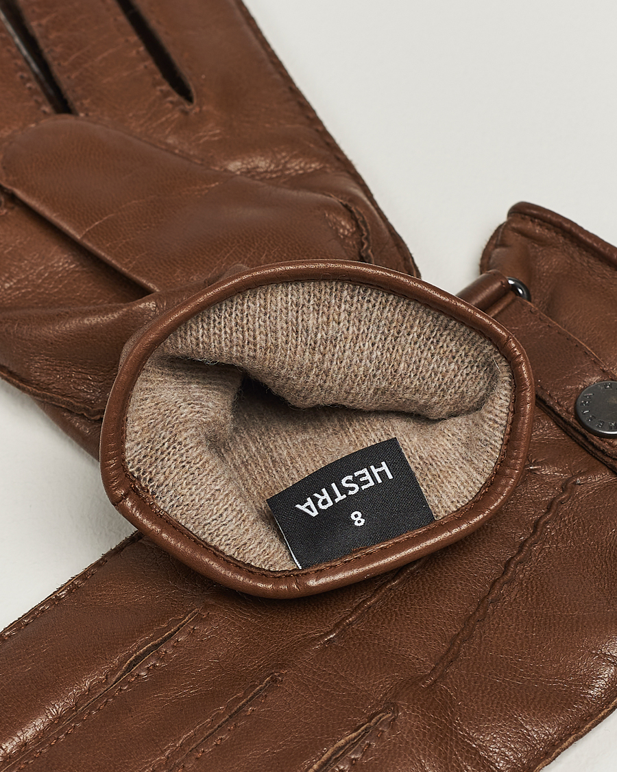 Men | Warming accessories | Hestra | Jake Wool Lined Buckle Glove Light Brown