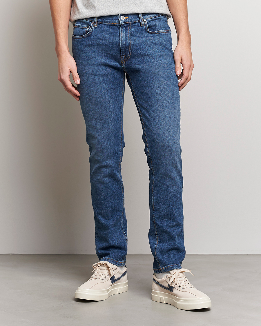 Men | Clothing | Jeanerica | SM001 Slim Jeans Mid Vintage