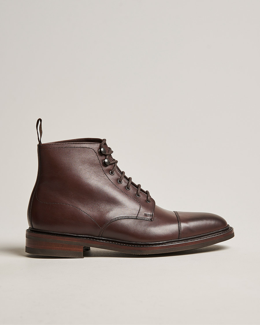 Men | Boots | Loake 1880 | Roehampton Boot Dk Brown Burnished Calf