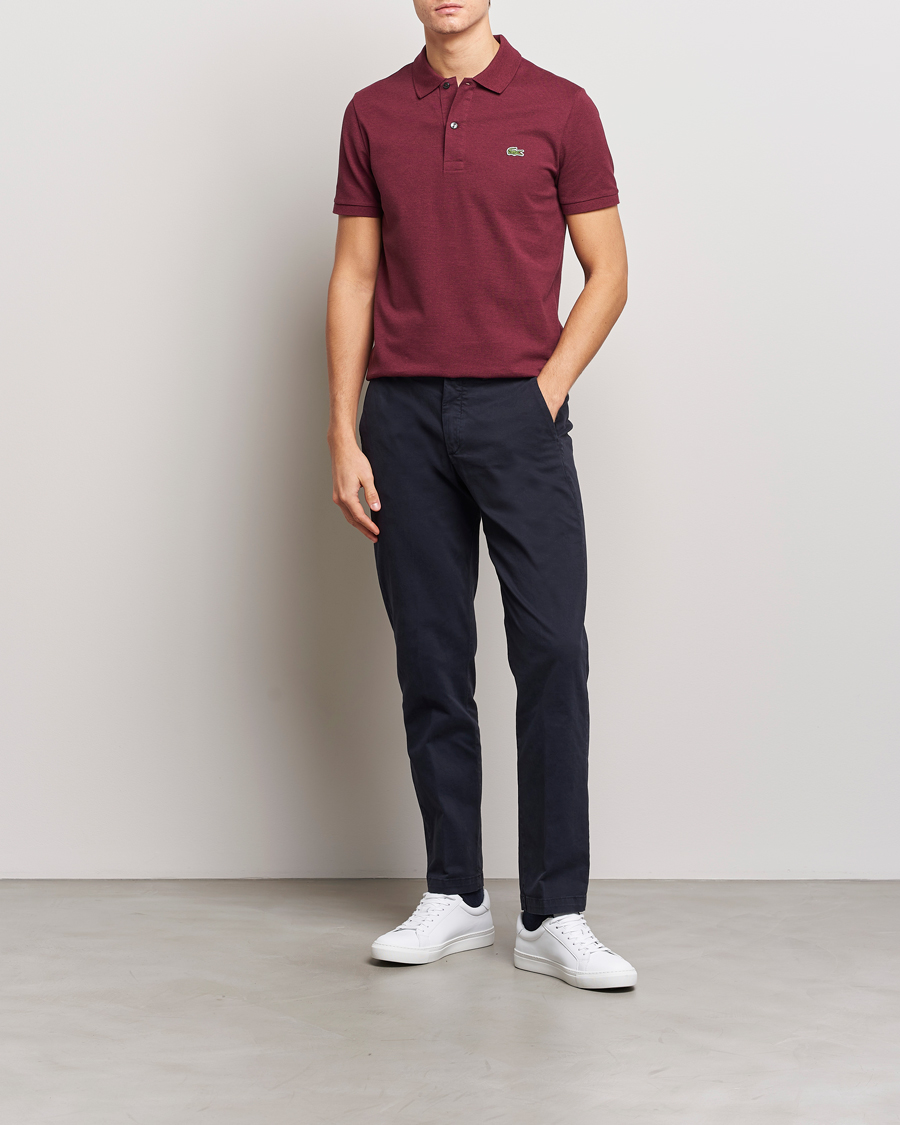 Men | Polo Shirts | Lacoste | Slim Fit Polo Piké Vine Chine