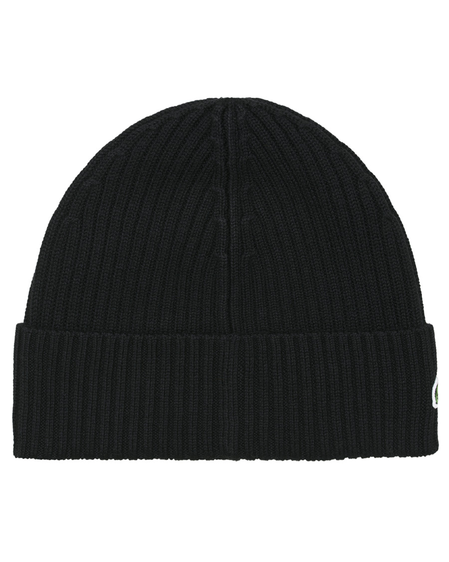 Lacoste Knitted Beanie Noir at CareOfCarl.com